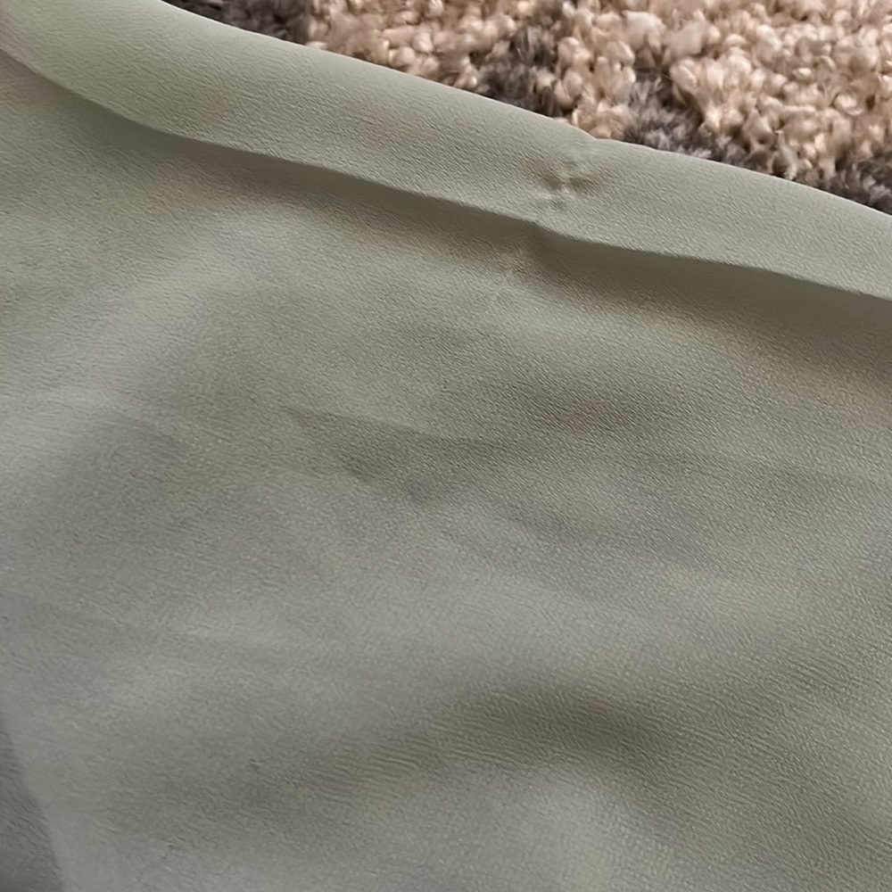 A. Byer lace detail top, sage green, size L GUC! - Picture 6 of 7